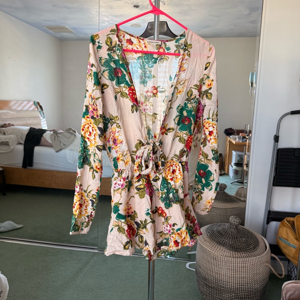 Cotton Candy Multicolor Floral Romper